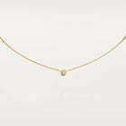 Amour Sparkling Necklace Yellow Gold Tone Jewelry Gift Ideas