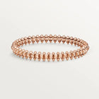 Shimmer Gold Pink Pyramid Bangle with Geometric Detailing, Medium model