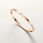 Love Rose Gold Tone Bracelet Classic Design Unisex Jewelry Ideas