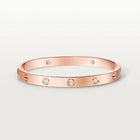 Pink Gold Harmony in 4 Stones – Timeless Minimal Style, brushed