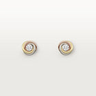 Triple Tone Stud Gold Tone Women’s Earrings Best Gift For Her