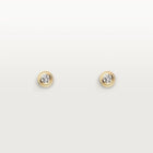 Yellow Gold Tone Stud Earring With Sparkling Stone Best Gift For Women