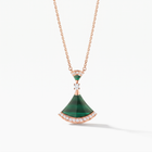 Diva's Dream Pavé Green Pendant Necklace
