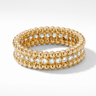 Perlée Beaded and Diamonds Ring