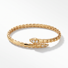 Serpenti Coiled Half-pavé Viper Bracelet