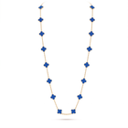 Vintage Alhambra Agate Clover 20 Motifs Long Necklace