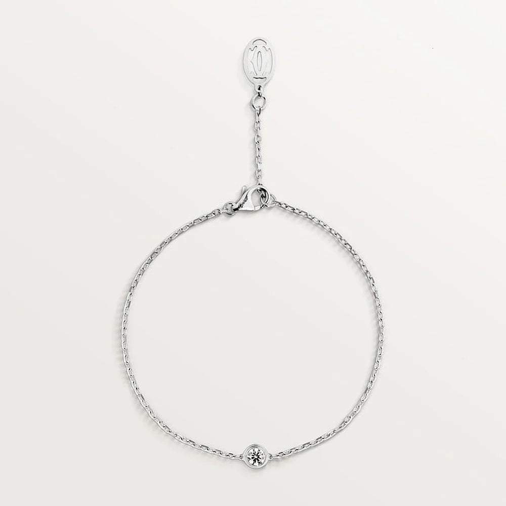 Amour White Gold Tone Bracelet 1938 Model With Sparkling Stone Jewelry Ideas