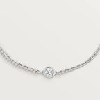 Amour White Gold Tone Bracelet With Sparkling Stone Perfect Gift Ideas