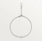 Amour White Gold Tone Bracelet With Sparkling Stone Perfect Gift Ideas