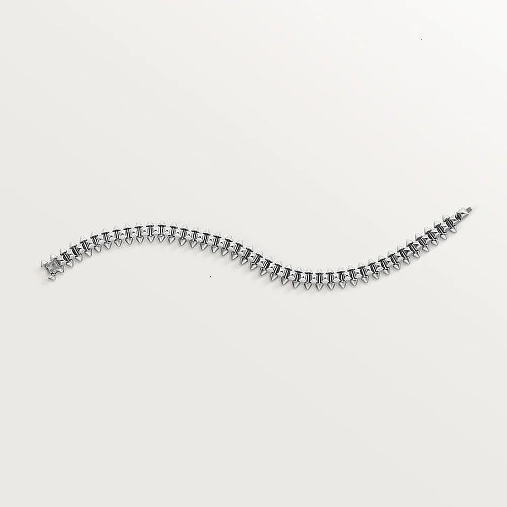Clash White Gold Tone Flexible Bracelet Jewelry Gift Ideas