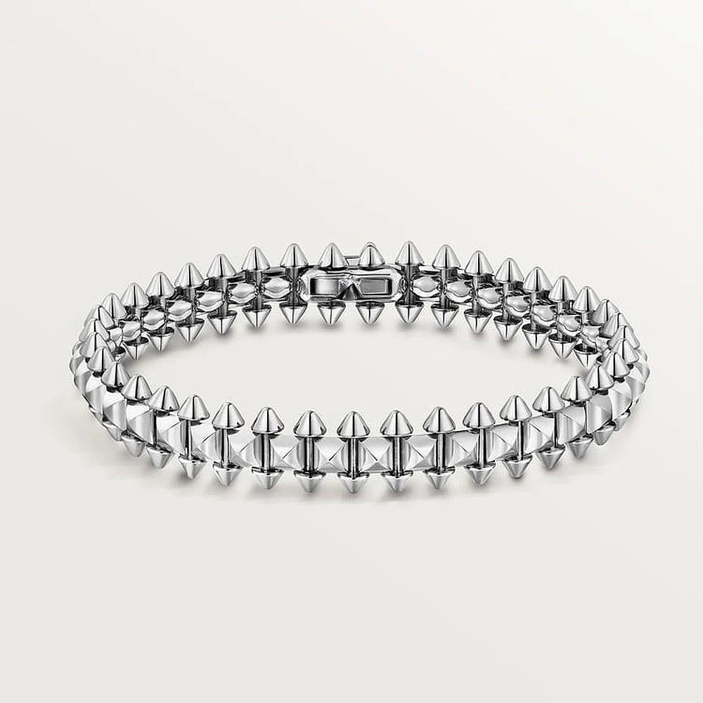 Clash White Gold Tone Flexible Bracelet Jewelry Gift Ideas