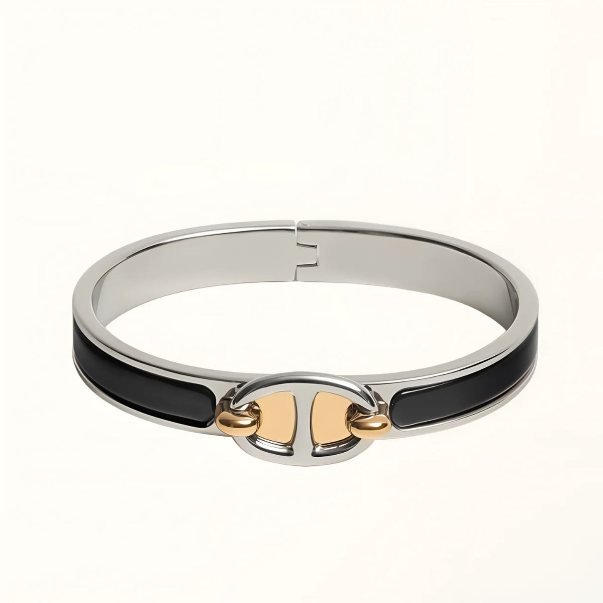 Clic Chaine Bracelet Silver Gold Black Enamel High Quality