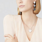 Clover Earrings Silver MOP 3 Motifs Elegant Luxury High Quality
