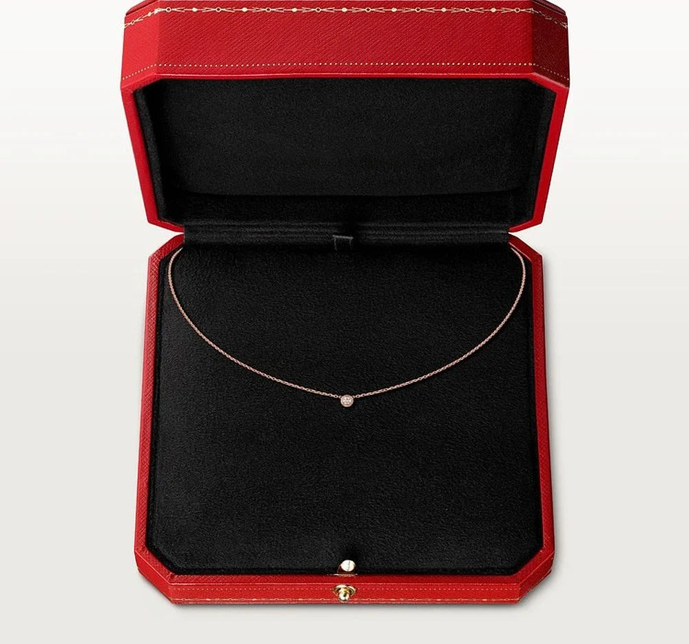 Damour Sparkling Rose Gold Tone Necklace Jewelry Gift Ideas