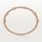 Ecrou Screw Rose Gold Tone Bracelet Bold Design With Sparkling Stones Present For Women Jewelry Gift Ideas