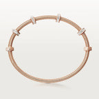 Ecrou Screw Rose Gold Tone Bracelet Bold Design With Sparkling Stones Present For Women Jewelry Gift Ideas