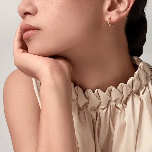 Etincelle Rose Gold Tone Women’s Earrings Best Gift For Her