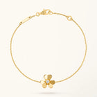 Gold Flower Bracelet for Women Cubic Zirconia Mini Model Gift Jewelry