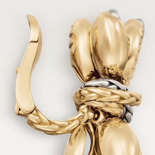 Gold Crowned Botanica – Regal Leaf Earrings Celebrating Nature and Glamour