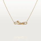 Gold Panther Necklace for Women, Animal Pendant Jewelry Gift