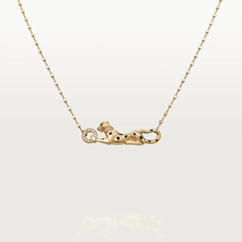 Gold Panther Necklace for Women, Animal Pendant Jewelry Gift