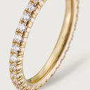 Gold Symphony of Light – Sparkling Micro-Set Band for Subtle Radiance, 2 mm width