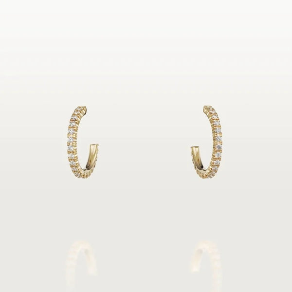 Gold Whisper of Shine – Sleek Petite Hoop Earrings for Effortless Glamour