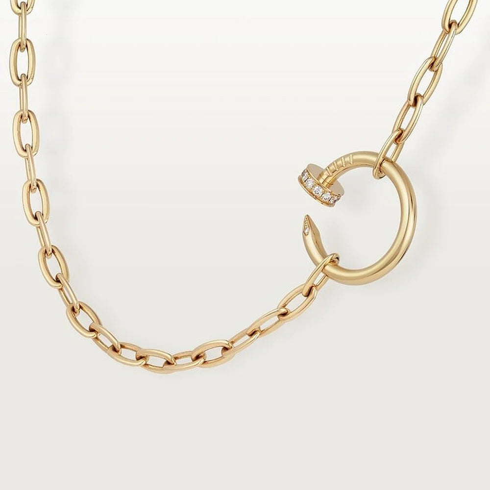Juste Un Clou Yellow Gold Tone Necklace Jewelry Gift Ideas