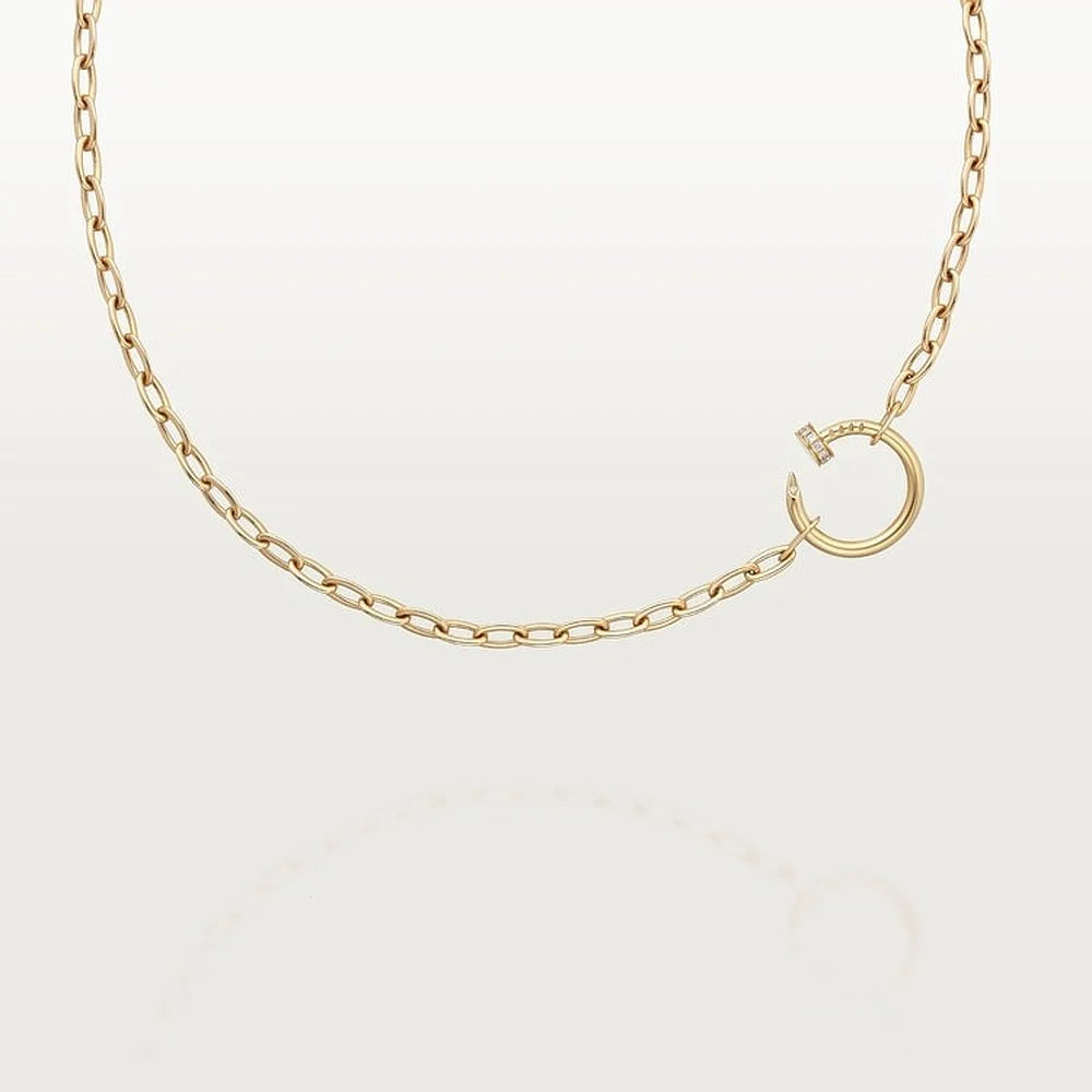 Juste Un Clou Yellow Gold Tone Necklace Jewelry Gift Ideas