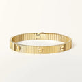 LOVE Style Bracelet Yellow Gold Flexible Screw Motif Luxury Jewelry
