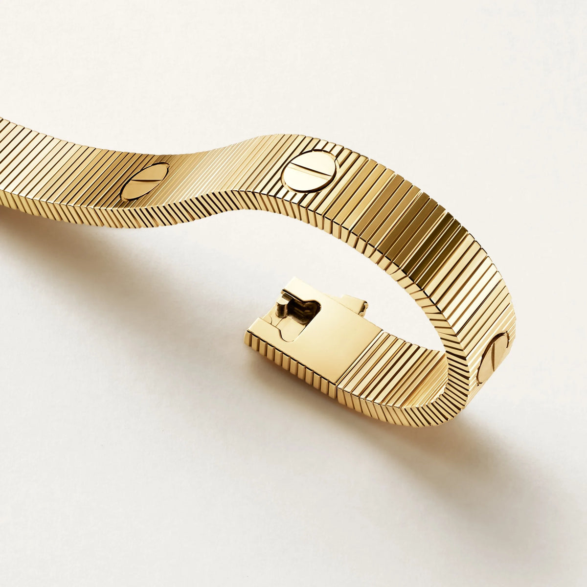 LOVE Style Bracelet Yellow Gold Flexible Screw Motif Luxury Jewelry