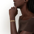 LOVE Style Bracelet Yellow Gold Flexible Screw Motif Luxury Jewelry