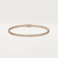 Lignes Essentielles Rose Gold Tone Bracelet With Sparkling Stone Jewelry Gifts