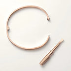 Love Rose Gold Tone Bracelet Classic Design Unisex Jewelry Ideas