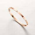 Love Rose Gold Tone Bracelet Classic Design Unisex Jewelry Ideas