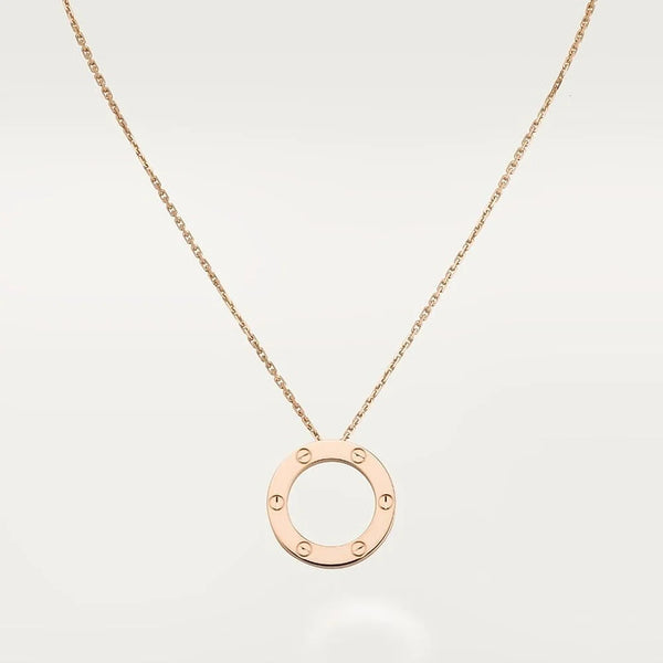 Love Rose Gold Tone Necklace Jewelry Gift Ideas