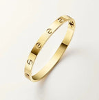 Love Screw Motifs Yellow Gold Tone Bracelet Unisex Best Gift Ideas