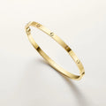 Love Screw Yellow Gold Tone Bracelet Unisex Perfect Gift Ideas