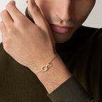 Love Yellow Gold Tone Chain Bracelet Classic Design Unisex Jewelry Ideas