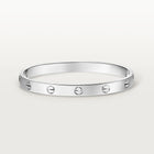 Luxury Minimalist White Gold Screw Bracelet, Classic Model