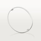 Luxury Minimalist White Gold Screw Bracelet, Classic Model