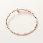 Nail Design Bracelet Rose Gold Reverse Set Diamond Small Model Luxury High Quality