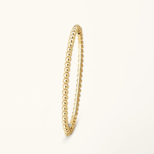 Gold Ball Beaded Bracelet for Women Minimal Stackable Gift Jewelry