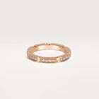 Pink Gold Brilliance Of Unity – Segment-Linked Ring With Gleaming Stones