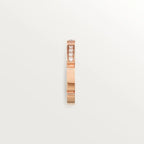 Pink Gold Brilliance Of Unity – Segment-Linked Ring With Gleaming Stones