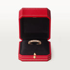 Pink Gold Brilliance Of Unity – Segment-Linked Ring With Gleaming Stones