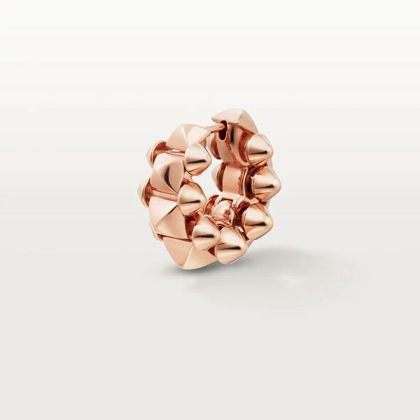 Pink Gold Earrings That Frame Power Grace and Sculpted Beauty, large model