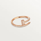 Pink Radiant Twist Ring With Micro-Crystal Shine, small model