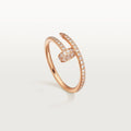 Pink Radiant Twist Ring With Micro-Crystal Shine, small model