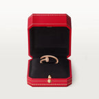 Pink Radiant Twist Ring With Micro-Crystal Shine, small model